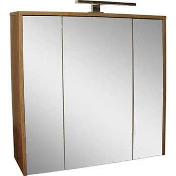 Koupelnový nábytek BPS-koupelny Zrcadlová skříňka závěsná s LED osvětlením Venis 80 ZS