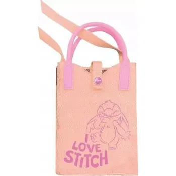 Taška přes rameno CoolPack Fashion Disney Stitch - broskvová