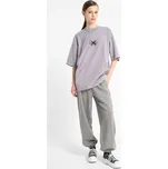 Reporter Young Dívčí šedé OVERSIZE tepláky s moderními průstřihy