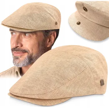 Čepice Pako Jeans kšiltovka muž béžová, univerzální velikost