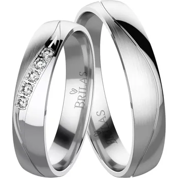 Prsten Jitra White - snubní prsteny z bílého zlata