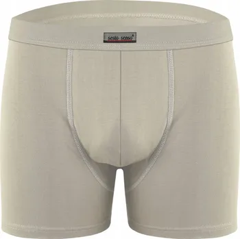 Pánské boxerky BM03 jemné bavlněné přiléhavé Béžové XL