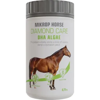 MIKROP Horse - Diamond Care - DHA ALGAE - Pro koňské alergiky, dušné koně, koně s vředy 0.750 kg