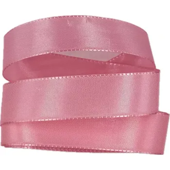 Stuha Stuha taftová Blush Pink světle růžová 25mmx3m (7,-Kč/m) (Stuha taftová, barva světle růžová, oboustranná, tkaním zesílené okraje, skládaná)