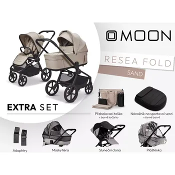 Kočárek Moon ReSea FOLD extra set Sand
