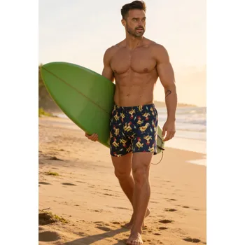 Boxerky Boxerky Cornette Classic 001/186 Chicken S-2XL tmavě modrá XXL