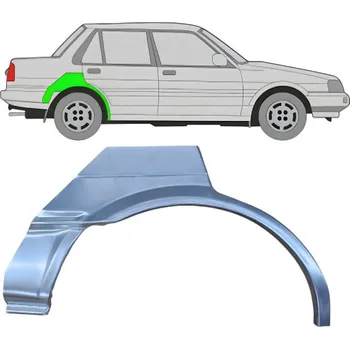 Blatník karosérie Lem zadního blatníku na Toyota Corolla 1983-1988 / Pravá