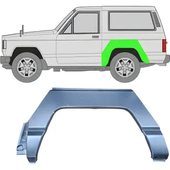 Blatník karosérie Lem zadního blatníku na Nissan Patrol 1979-1993 / Levá