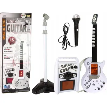 Hudební nástroj pro děti Sada Elektrická kytara s Mikrofonem