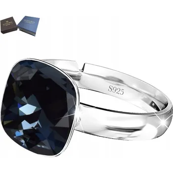 Prsten Stříbrný Prstýnek 925, nastavitelná velikost, s křišťálem Dárek pro manželku