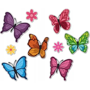 Obraz JARNÍ DEKORACE NA OKNO - VELKÉ MOTÝLI XL (oboustranné) - LearnHow