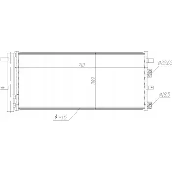 Klimatizace automobilu Hart 621 654 Kondenzátor klimatizace