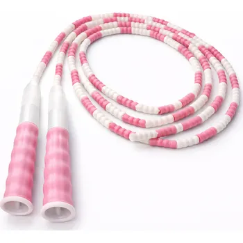 Švihadlo Merc sport Korálkové švihadlo – růžovo/bílé 2,8m Cena za odběr více kusů: 10 ks a více