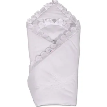 Bavlněná zavinovačka s krajkou New Baby