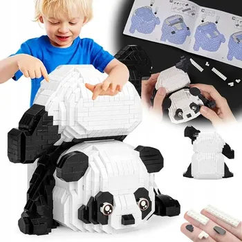 ostatní stavebnice Miniaturní stavební Stavebnice, 1325 dílků, Panda, pro ložnici i kancelář