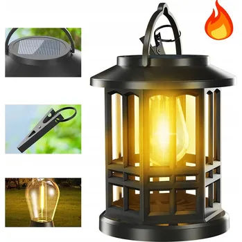 Venkovní osvětlení DEKORATIVNÍ LED LAMPA 3200K IP65 SOLÁRNÍ PRO ZEWNĘTRZNYCH PRZESTRZENI