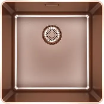 Nerezový dřez Dřez do roviny Solido CAPP SR40R20CO Slim Frame, nerez, měď