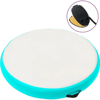 Žíněnka Nafukovací žíněnka s pumpou 100 x 100 x 10 cm PVC zelená