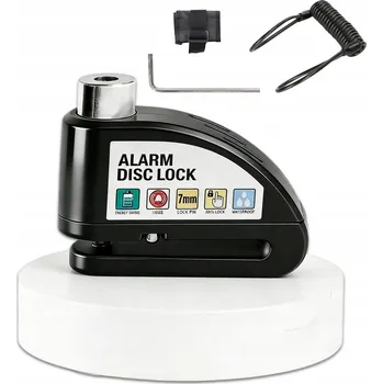Motozámek ZÁMEK KOTOUČOVÉ BRZDY S ALARMEM 110dB !! MOTORKA KOLO KOLOBĚŽKA