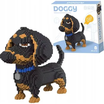 ostatní stavebnice Stavebnice Psi plemena - jezevčík, 2100 dílků