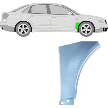 Blatník karosérie Opravný plech předního blatníku na Audi A4 B6 B7 2000-2007 / Pravá