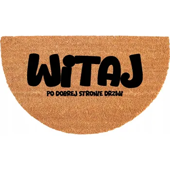 Rohožka PŮLKRUHOVÁ KOKOSOVÁ ROHOŽKA - VTIPNÝ MOTIV STROMŮ