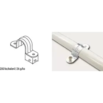 Dílenský regál Úchytka police k trubce - oboustranná