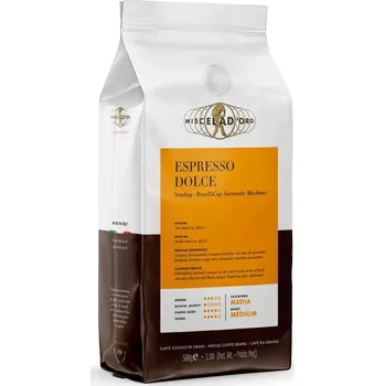 Káva Miscela d´Oro Espresso Dolce - 500g, zrnková káva (Miscela D´Oro Espresso Dolce)