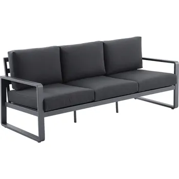 Pohovka Sunfun Maja Lounge pohovka, 203 × 76 × 74,5 cm, hliník, olefin, tmavě šedá FZA90721B-YD