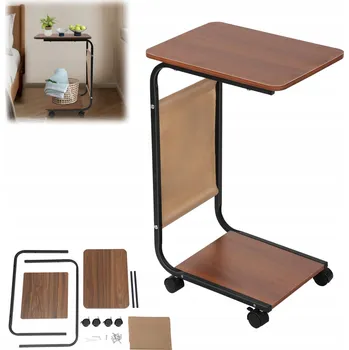Konferenční stolek KONFERENČNÍ STOLEK BOČNÍ POMOCNÝ MOBILNÍ LOFT DO OBÝVÁKU LOŽNICE POD LAPTOP