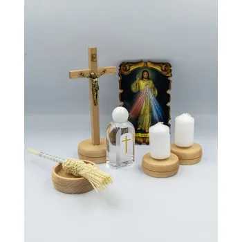 Obraz KOLEDOVÝ KOMPLET | DŘEVO | VELKÁ SADA | KAPÁTKO | KŘÍŽ | KOLEDA SVÍČKA