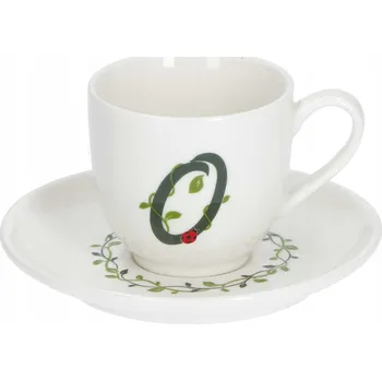 LA PORCELLANA BIANCA SOLOTUA Šálek s podšálkem 90 ml, Vzor O
