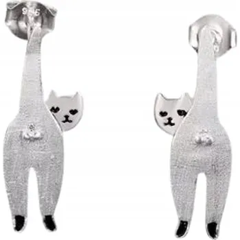 Náušnice Stříbrné NÁUŠNICE Kočky Stříbro 925 Náušnice Trusky
