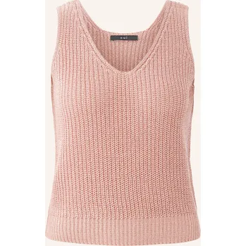 Oui Dámský Pletený Top S Třpytivou Přízí, starorůžová / barva...