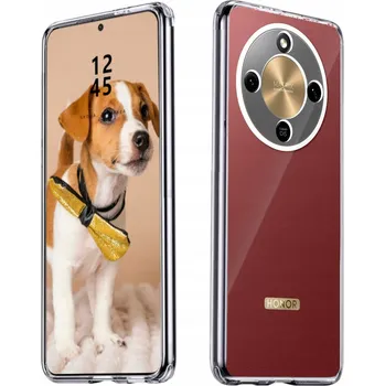 Pouzdro na mobilní telefon POUZDRO PRŮHLEDNÉ CRYSTAL LIQUID PRO HONOR MAGIC 8 LITE 5G 2x SKLO