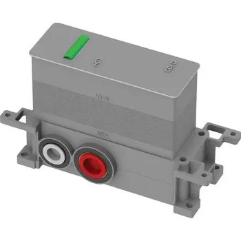 Vodovodní baterie Podomítková vanová a sprchová baterie Omnires BOX šedá