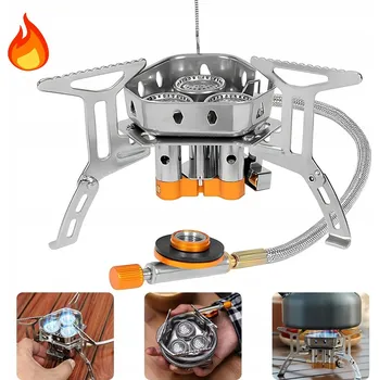 Turistický vařič MINI SKLÁDACÍ PLYNOVÝ VAŘIČ PRO TURISTIKU
