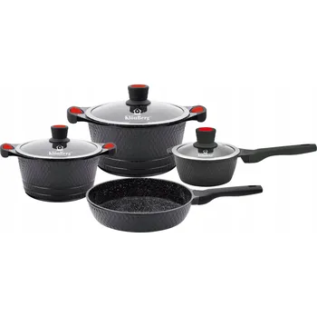 Sada nádobí 7dílná sada s mramorovým povrchem KlönBerg KB4205