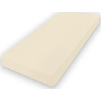 Prostěradlo Prostěradlo jersey 150/160x190/200 krémové s gumou na vysokou matrace