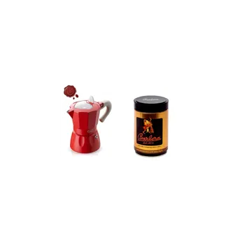 Kávovar Valentýnská G.A.T. Rossana 6 red + zdarma 250g zrnková Barbera