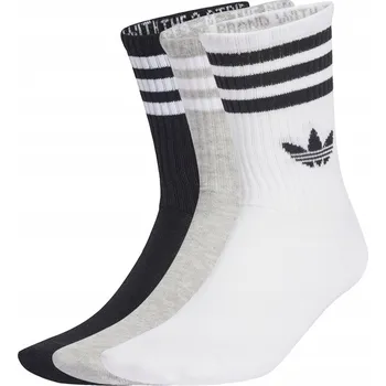 Adidas Ponožky MID CUT CREW SOCKS vícebarevné, velikost 43-45