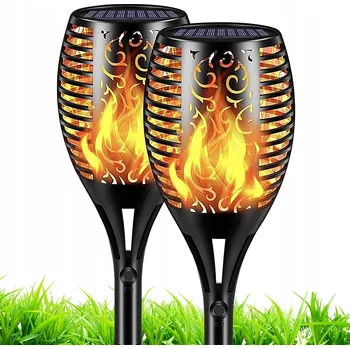 Venkovní osvětlení 2x SOLÁRNÍ ZAHRADNÍ LAMPA IMITACE OHNĚ, EFEKT PLAMENE, ZAPICHOVACÍ, DEKORATIVNÍ