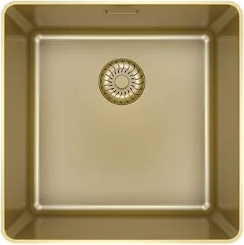 Nerezový dřez Dřez do roviny Solido CAPP SR40R20G Slim Frame, nerez, zlatá