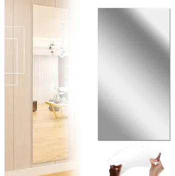 Zrcadlo FÓLIE ZRCADLO ZRCADLOVÁ SAMOLEPICÍ NA ZEĎ NÁBYTEK NALEPOVACÍ 200x60 cm