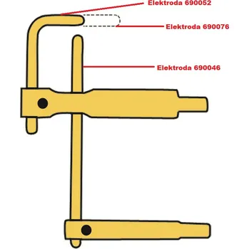 Svářečka Elektroda pro čelisti XA5 Telwin 690076
