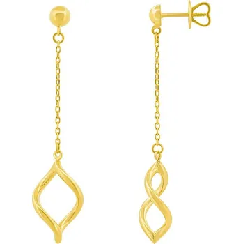 Náušnice Zlaté řetízkové náušnice Isara ze žlutého zlata FNN33384EGY