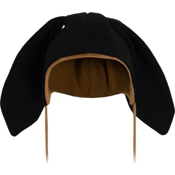 Kojenecká čepice Kojenecká bavlněná čepička s oušky New Baby Favorite černá 56 (0-3m)