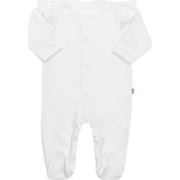 Kojenecký overall Kojenecký bavlněný overal New Baby Practical bílý holka 92 (18-24m)