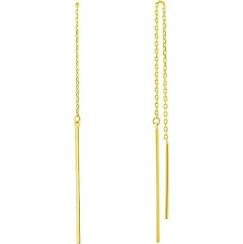Šperk Zlaté řetízkové náušnice Eline ze žlutého zlata FNN33392EGY