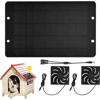 Domácí ventilátor SOLÁRNÍ VENTILÁTOR DO POTRUBÍ 10 W 12 V - ODSÁVACÍ